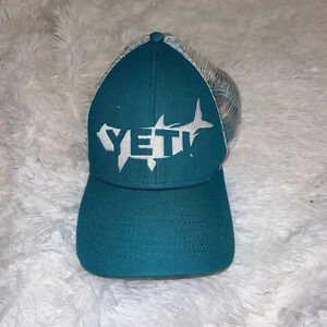 Yeti Coolers Light Blue SnapBack Panel Hat with White Mesh